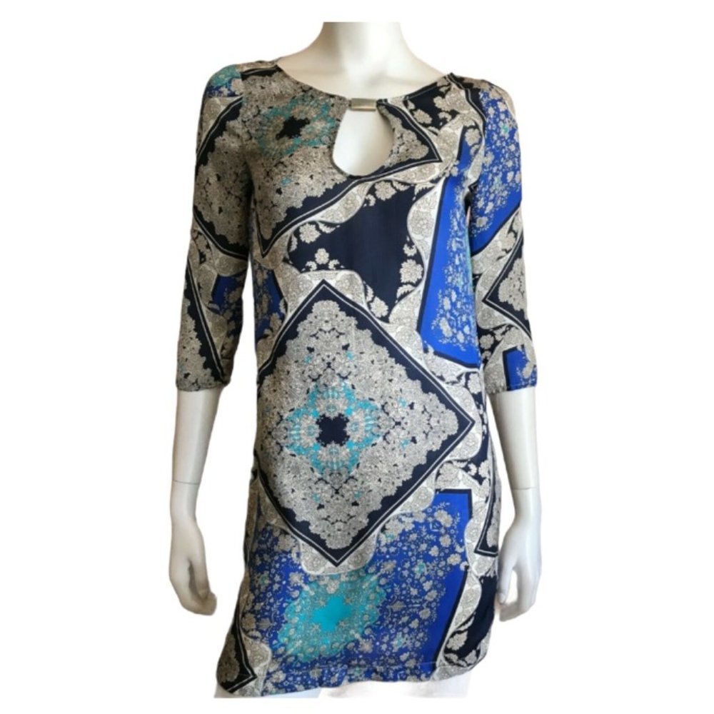 ZARA Paisley Patchwork Tunic Dress